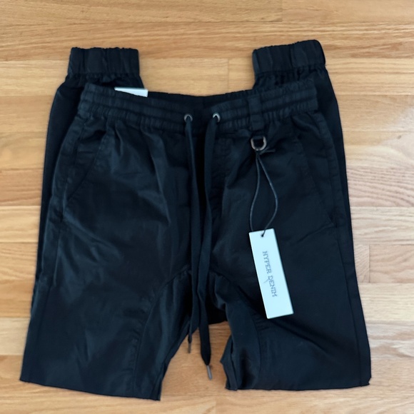 NWT Hyper Denim Slim Jogger Pants Black Size XS - Picture 1 of 15